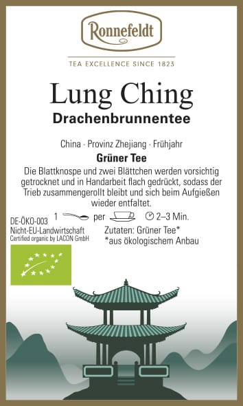 Lung Ching Bio (Drachenbrunnentee) grüner Tee aus China 100g