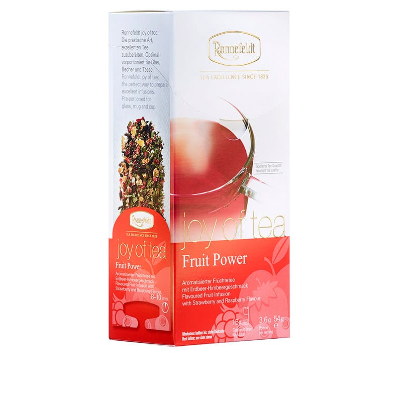 JoT_FruitPower_800x800px Joy of Tea Fruit Power flavoured Fruit tea 15 tea bags (caddy) 54g