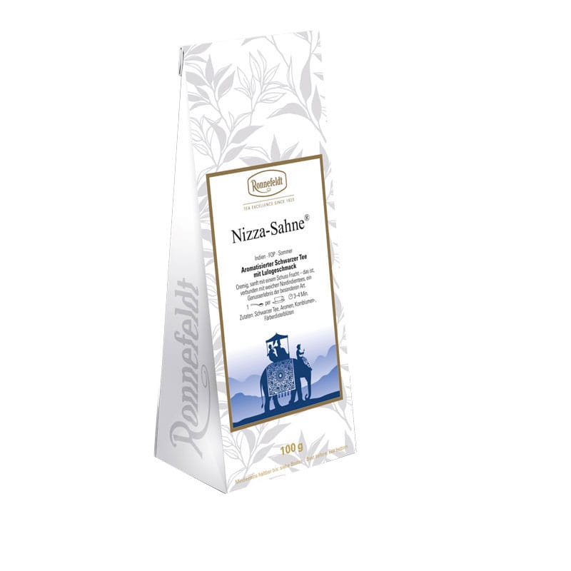 Nizza-Sahne aromatisierter schwarzer Tee 100g