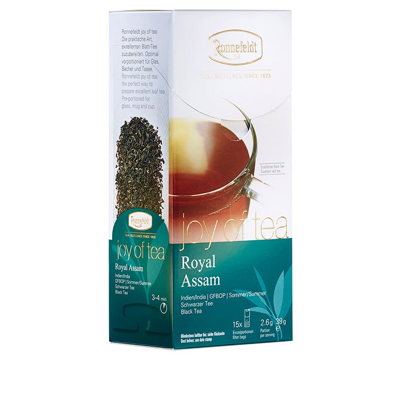 Joy of Tea Royal Assam schwarzer Tee 15 Teebeutel (Caddy) 39g