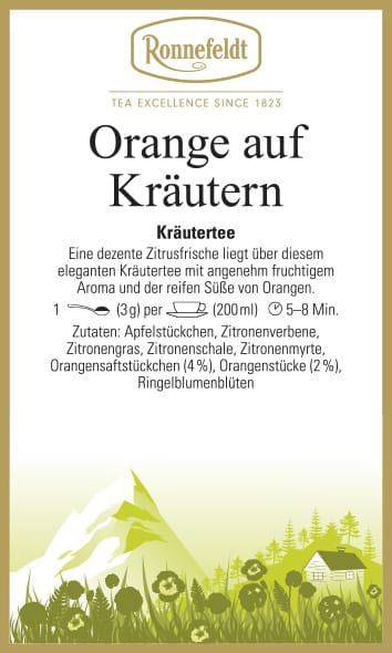 Orange auf Kräutern Kräuterteteemischung 100g