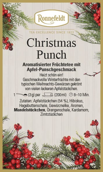 Christmas Punch Aromatisierter Früchtetee mit Apfel-Punschgeschmack 100g