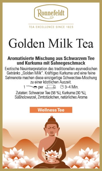 Golden Milk Tea aromatisierter schwarzer Tee 100g