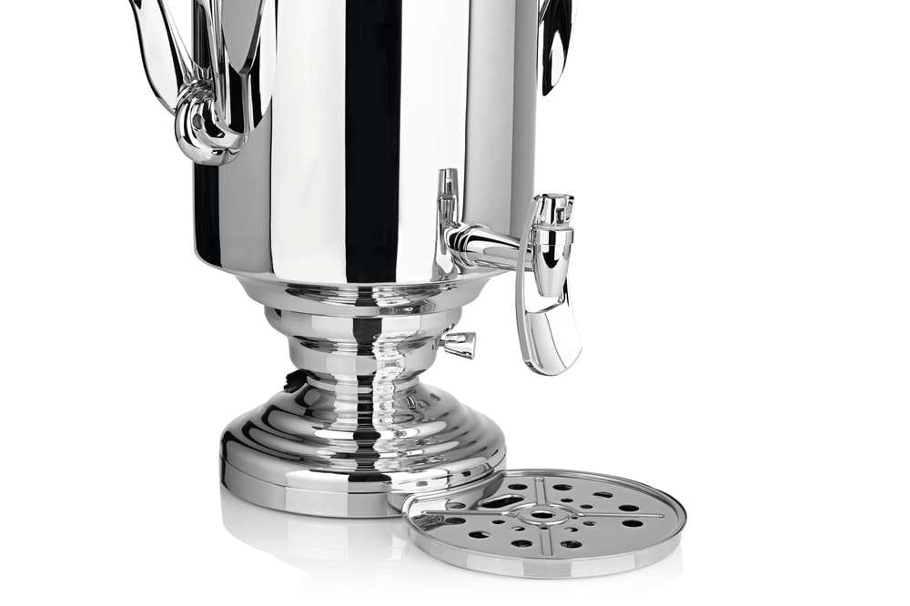 Samovar tea kettle Katharina+ 15l 3000W stainless steel with dispenser &amp; drip tray