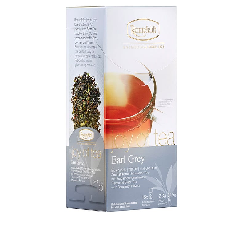 Joy of Tea Earl Grey aromat. schwarzer Tee 15 Teebeutel (Caddy)  34,5