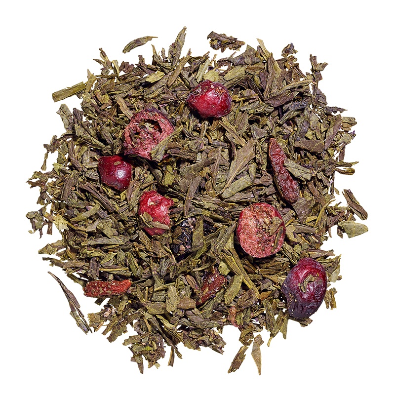 Lychee-Goji flavoured green tea 100g