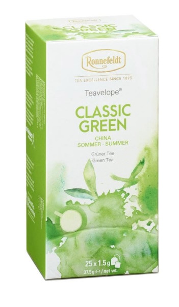 Teavelope Classic Green grüner Tee 25 Teebeutel 37,5g