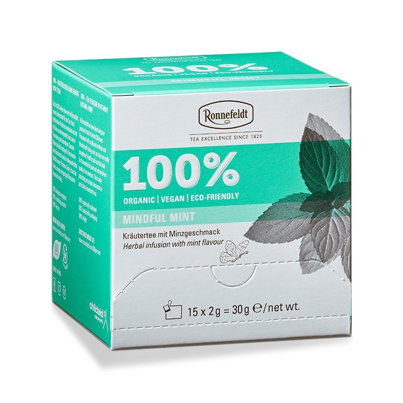 Premium-Teebeutel-100% Mindful Mint Bio 15 Teebeutel 30g