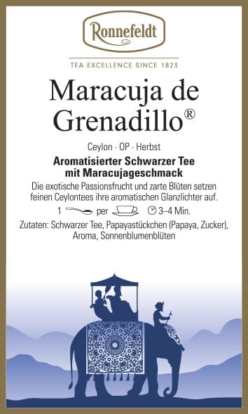 Maracuja De Grenadillo aromatisierter schwarzer Tee 100g