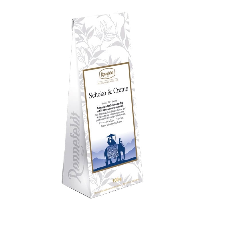 Schoko & Creme aromatisierter schwarzer Tee 100g