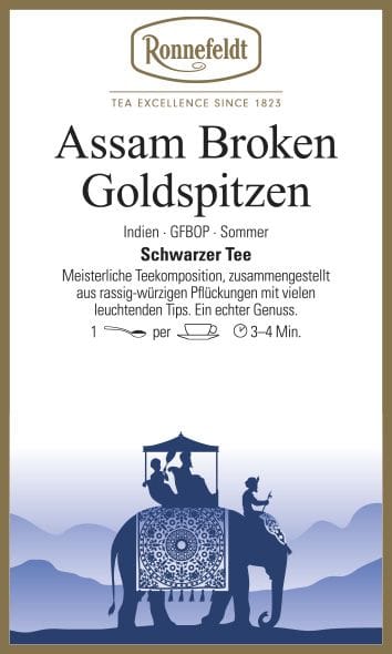 Assam Broken Goldspitzen schwarzer Tee aus Indien 100g