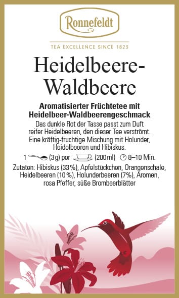 Heidelbeere-Waldbeere aromatisierte Früchtetee 100g
