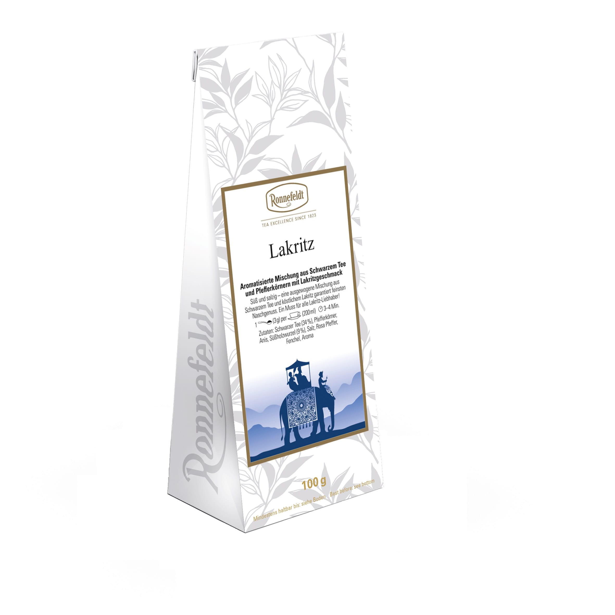 Lakritz aromatisierter schwarzer Tee 100g